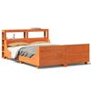 vidaXL Cadre de lit sans matelas cire marron 120x190cm bois pin massif