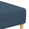vidaXL Canap&eacute; avec coussin 3 pcs Bleu tissu