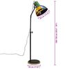 vidaXL Lampadaire 25 W multicolore 30x30x100-150 cm E27