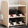 vidaXL Casier à vin avec panneau supérieur 33x25x37 cm bois pin massif