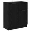 vidaXL Buffet Ch&ecirc;ne noir 60 x 30 x 70 cm Bois d'ing&eacute;nierie
