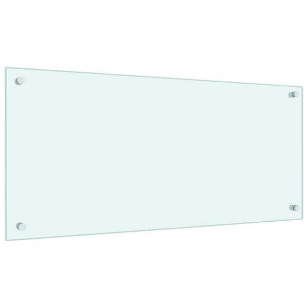 Crédence De Cuisine En Verre Trempé Gris Clair 70x60 Cm - VidaXL