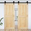 vidaXL Porte NARVIK 90x210 cm bois massif de pin