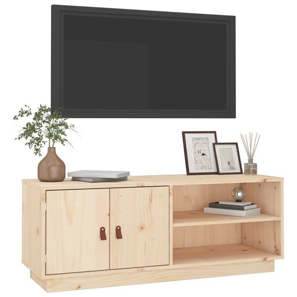 vidaXL Meuble TV 105x34x40 cm Bois de pin massif