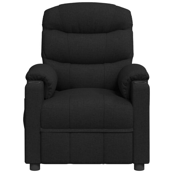 vidaXL Fauteuil inclinable &eacute;lectrique Noir Tissu