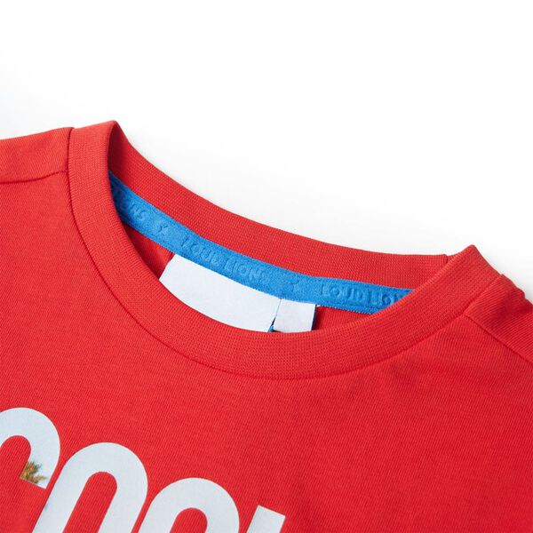 T-shirt pour enfants rouge 116