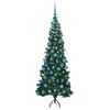 vidaXL Arbre de No&euml;l artificiel d'angle Vert 180 cm PVC et m&eacute;tal