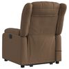 vidaXL Fauteuil inclinable de massage électrique Marron Tissu