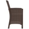 vidaXL Chaises de jardin lot de 2 avec coussins Rotin PP Marron