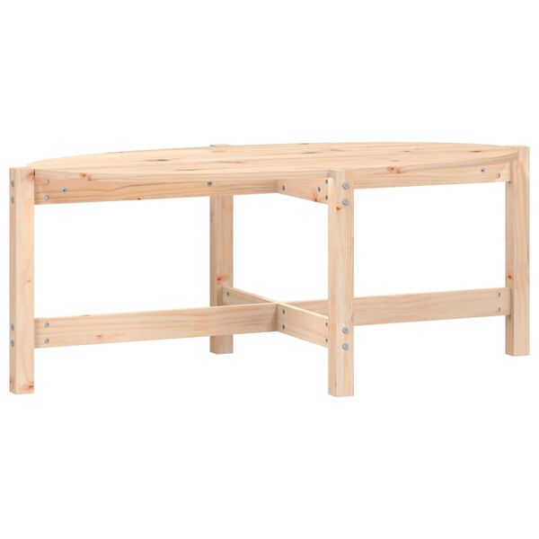 vidaXL Table basse 118x63x45 cm Bois massif de pin