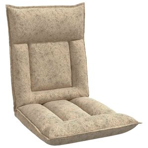 vidaXL Fauteuil de sol ajustable Gris clair Tissu