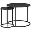 vidaXL Ensemble de tables basses 2 pcs 55 x 55 x 45 cm acier