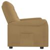 vidaXL Fauteuil de massage inclinable 2 places taupe tissu microfibre
