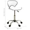 vidaXL Tabouret de salon et spa Blanc Similicuir