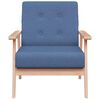 vidaXL Fauteuil Bleu Tissu