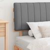vidaXL Cadre de lit avec t&ecirc;te de lit rembourr&eacute;e Gris clair 90 x 190 cm