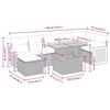 vidaXL Salon de jardin 5 pcs avec coussins gris r&eacute;sine tress&eacute;e