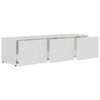 vidaXL Meuble TV Blanc 120x34x30 cm Bois d'ingénierie