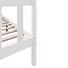 vidaXL Cadre de lit sans matelas blanc bois de pin massif