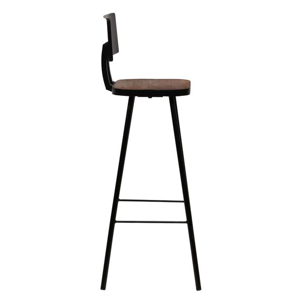 vidaXL Tabourets de bar lot de 4 bois massif de r&eacute;cup&eacute;ration