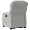 vidaXL Fauteuil de massage inclinable Gris clair Velours