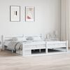 vidaXL Cadre de lit sans matelas blanc bois massif de pin 200x200 cm