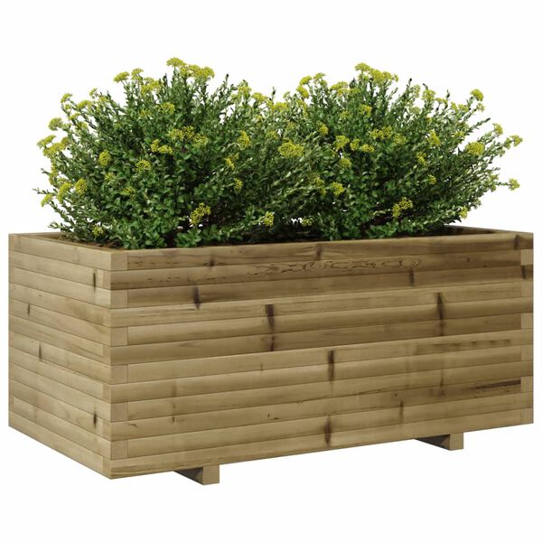vidaXL Jardini&egrave;re 110x60x49,5 cm bois de pin impr&eacute;gn&eacute;