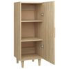 vidaXL Buffet Ch&ecirc;ne sonoma 34,5x34x90 cm Bois d'ing&eacute;nierie