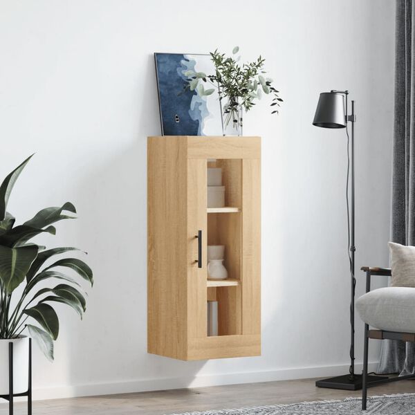 vidaXL Armoire murale ch&ecirc;ne sonoma 34,5x34x90 cm
