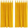 vidaXL Rideaux occultants 2 pc Jaune moutarde 140 x 175 cm Velours