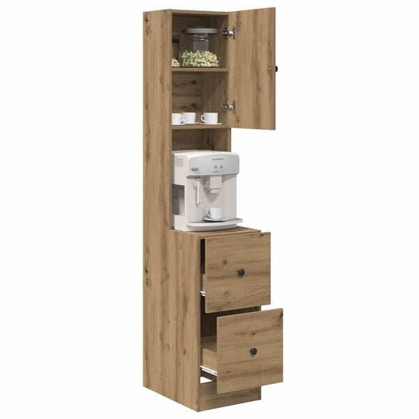 vidaXL Buffet de cuisine avec tiroir Ch&ecirc;ne artisanal 32 x 50 x 180 cm