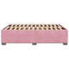 vidaXL Cadre de lit sans matelas rose 140x190 cm velours