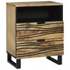 vidaXL Cabinet de chevet Marron 50 x 33 x 62 cm Bois d'acacia massif