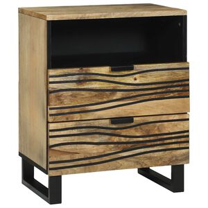 vidaXL Cabinet de chevet Marron 50 x 33 x 62 cm Bois d'acacia massif