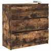 vidaXL Buffet ch&ecirc;ne fum&eacute; 80x35x76 cm bois d'ing&eacute;nierie