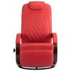 vidaXL Fauteuil inclinable TV rouge similicuir