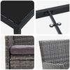 vidaXL Ensemble de salle à manger pour jardin 7 pcs Gris polyrotin