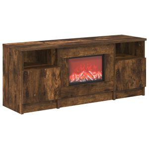 vidaXL Chemin&eacute;e &eacute;lectrique Ch&ecirc;ne fum&eacute; 98 x 28,5 x 40,5 cm