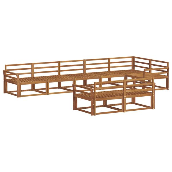 vidaXL Ensemble de canap&eacute;s d'ext&eacute;rieur 8 pcs Naturel