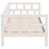 vidaXL Lit de jour sans matelas blanc bois de pin massif 90x190 cm