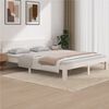 vidaXL Cadre de lit sans matelas blanc bois de pin massif 160x200 cm