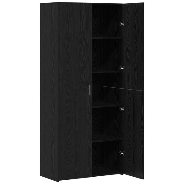 vidaXL Haut Armoire Chêne noir 40 x 42,5 x 185 cm Bois d'ingénierie