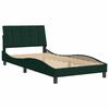 vidaXL Cadre de lit sans matelas Hanko vert fonc&eacute; 100x200 cm velours