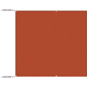 vidaXL Auvent vertical Terre cuite 140x800 cm Tissu oxford