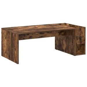vidaXL Table basse Ch&ecirc;ne fum&eacute; 101,5 x 50 x 37 cm Bois d'ing&eacute;nierie