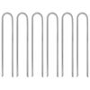vidaXL Piquets de tente 6 pcs en forme de U 30 cm &Oslash;7mm acier galvanis&eacute;