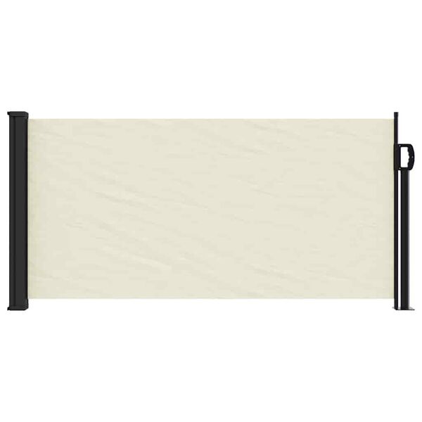 vidaXL Auvent lat&eacute;ral r&eacute;tractable cr&egrave;me 100x500 cm