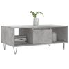 vidaXL Table basse Gris b&eacute;ton 90x50x36,5 cm Bois d'ing&eacute;nierie