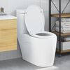 vidaXL Si&egrave;ge de toilette Blanc 44,8 x 37,3 x 4,2 cm Duroplast