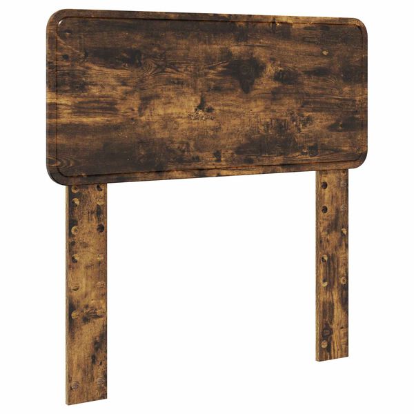 vidaXL T&ecirc;te de lit avec t&ecirc;te de lit Ch&ecirc;ne fum&eacute; 80 cm Bois d'ing&eacute;nierie